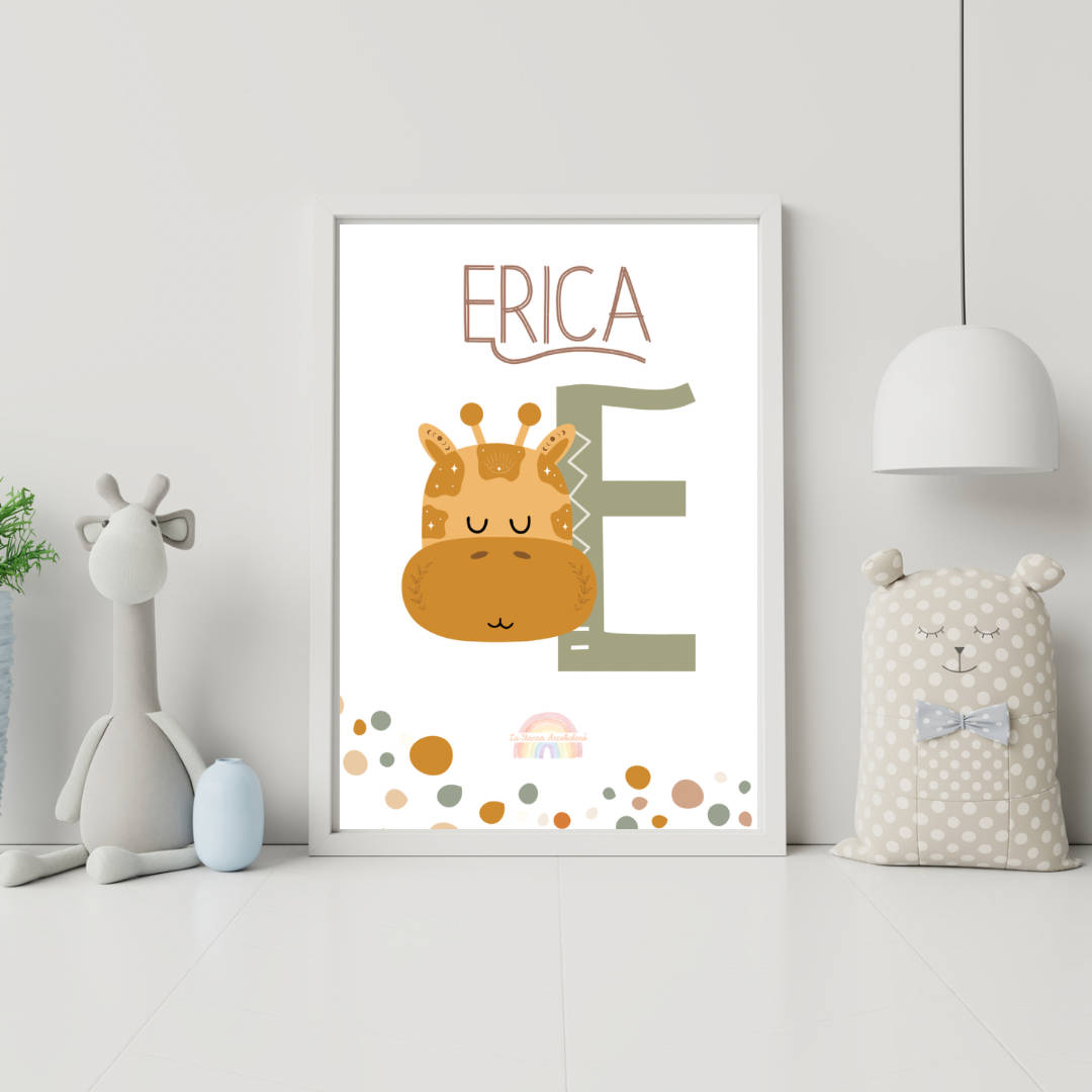 Quadretto DIGITALE con iniziale