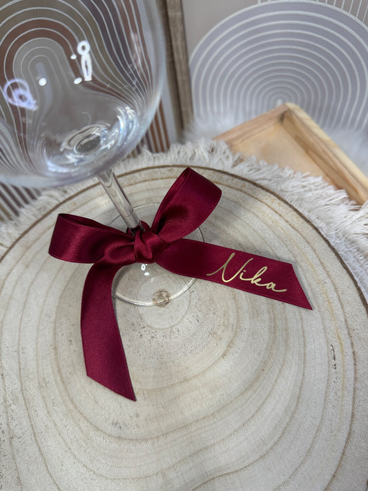 Segnaposto nastro personalizzato