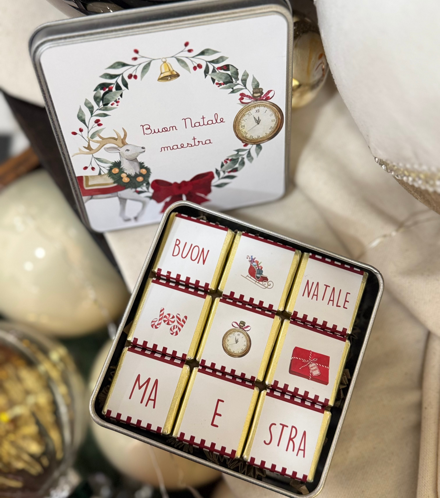 Scatola in latta “ Buon Natale ...“