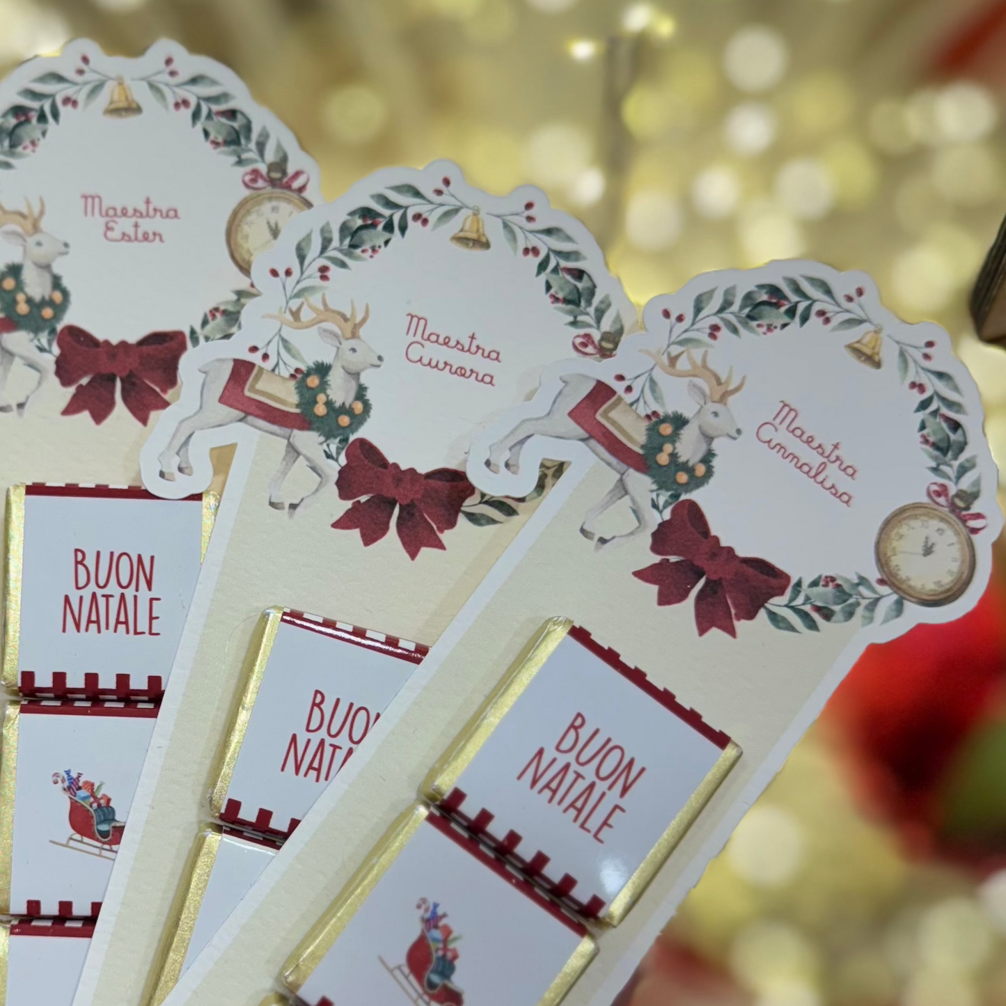Cioccolatini Buon Natale Maestra