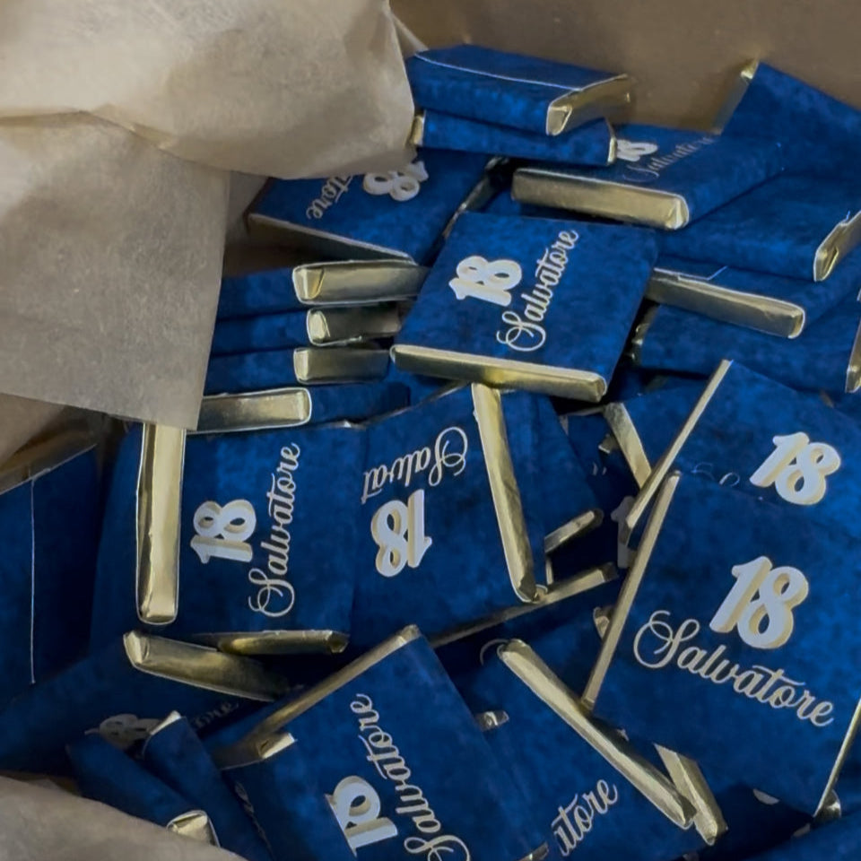 Cioccolatini singoli personalizzati
