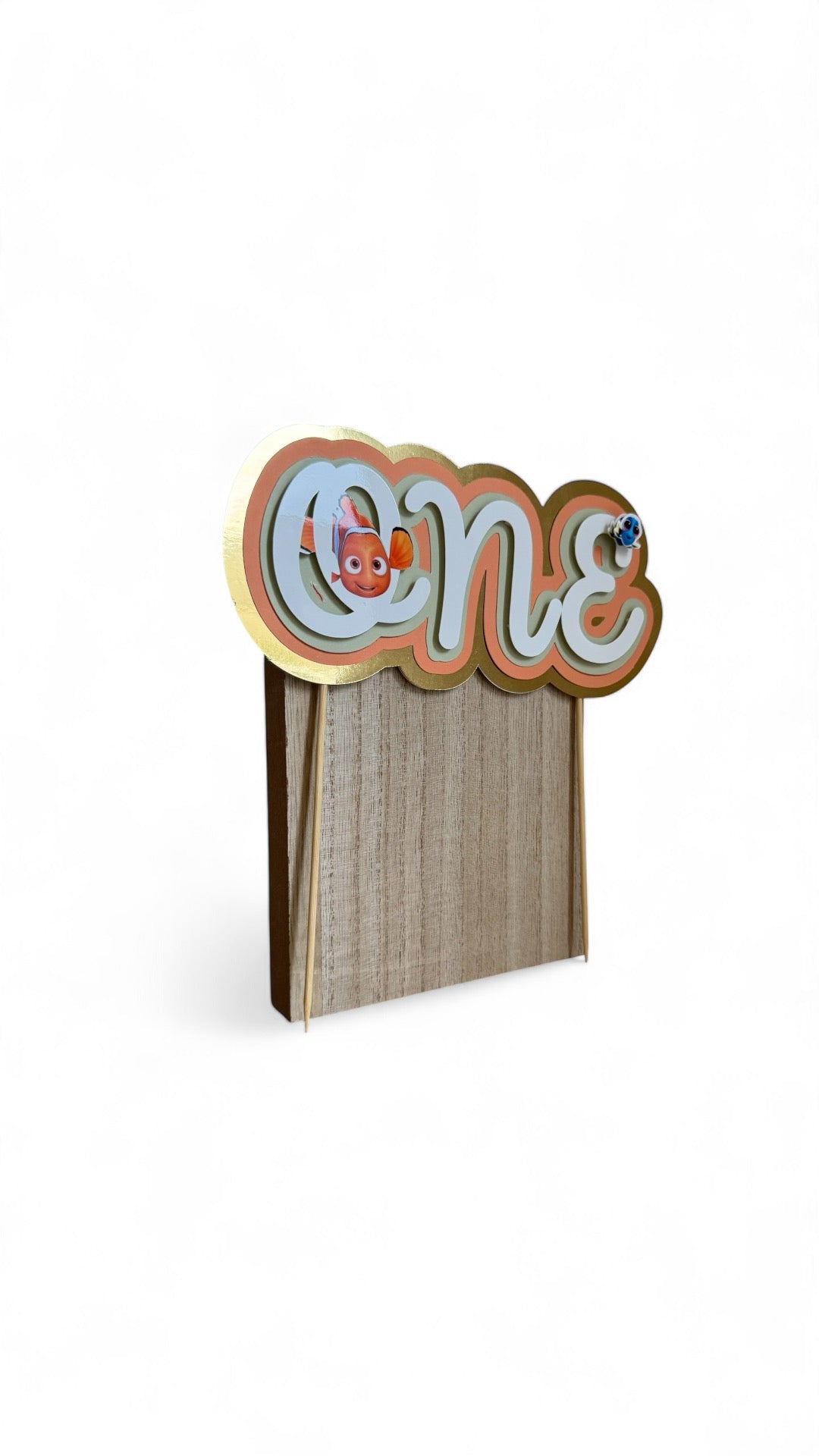 Topper Cake Personalizzabile con Dettagli in Rilievo