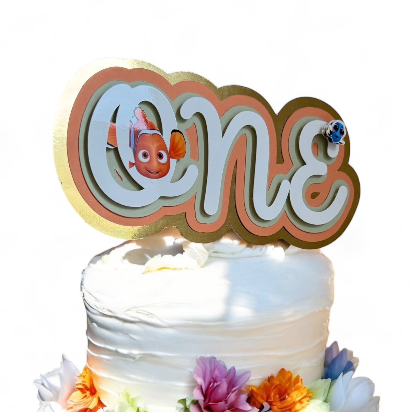Topper Cake Personalizzabile con Dettagli in Rilievo