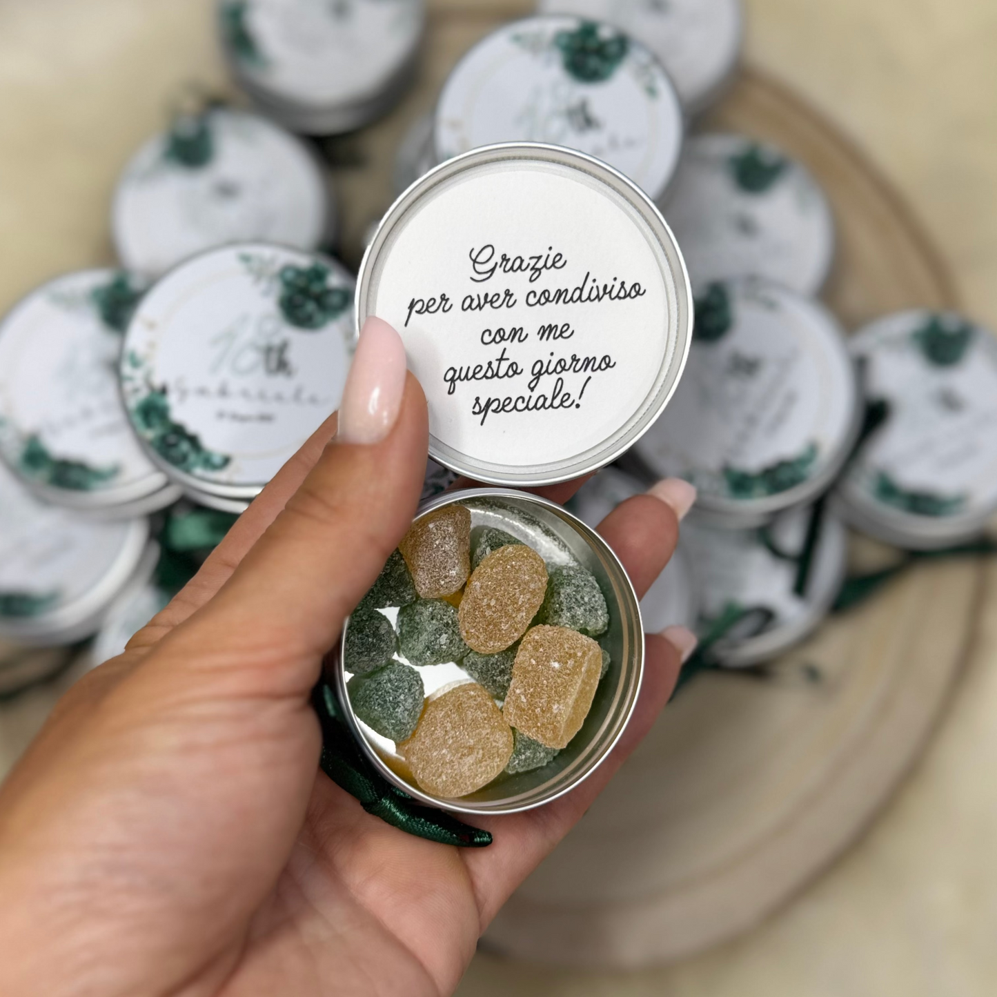 Segnaposto Personalizzato in Scatolina di Latta