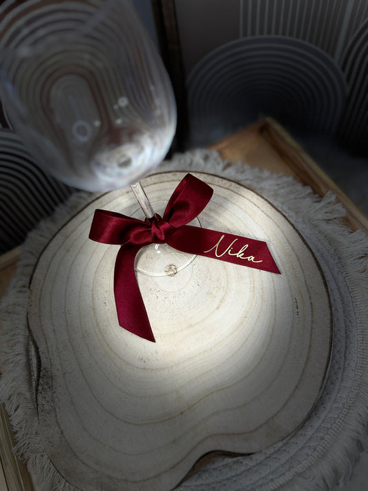 Segnaposto nastro personalizzato