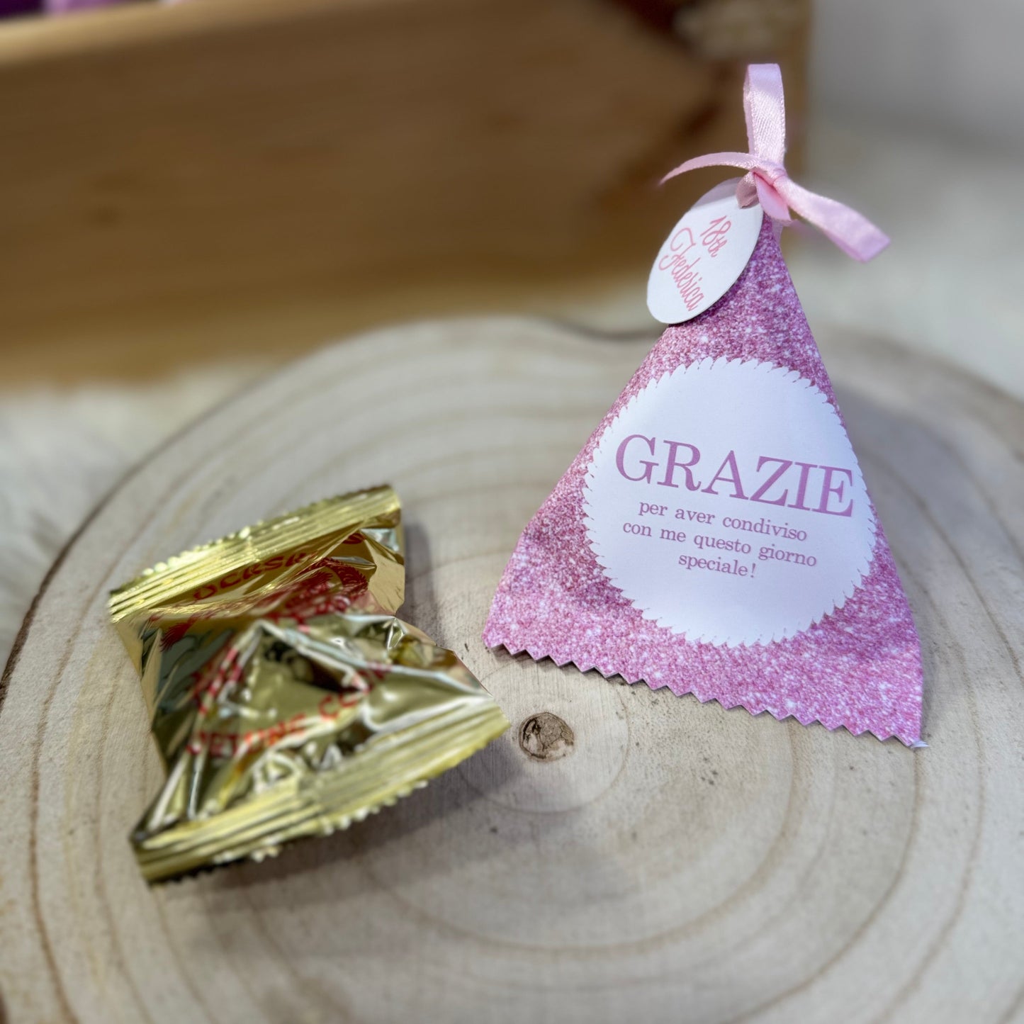 Segnaposto con biscotto della fortuna