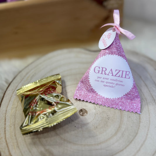 Segnaposto con biscotto della fortuna