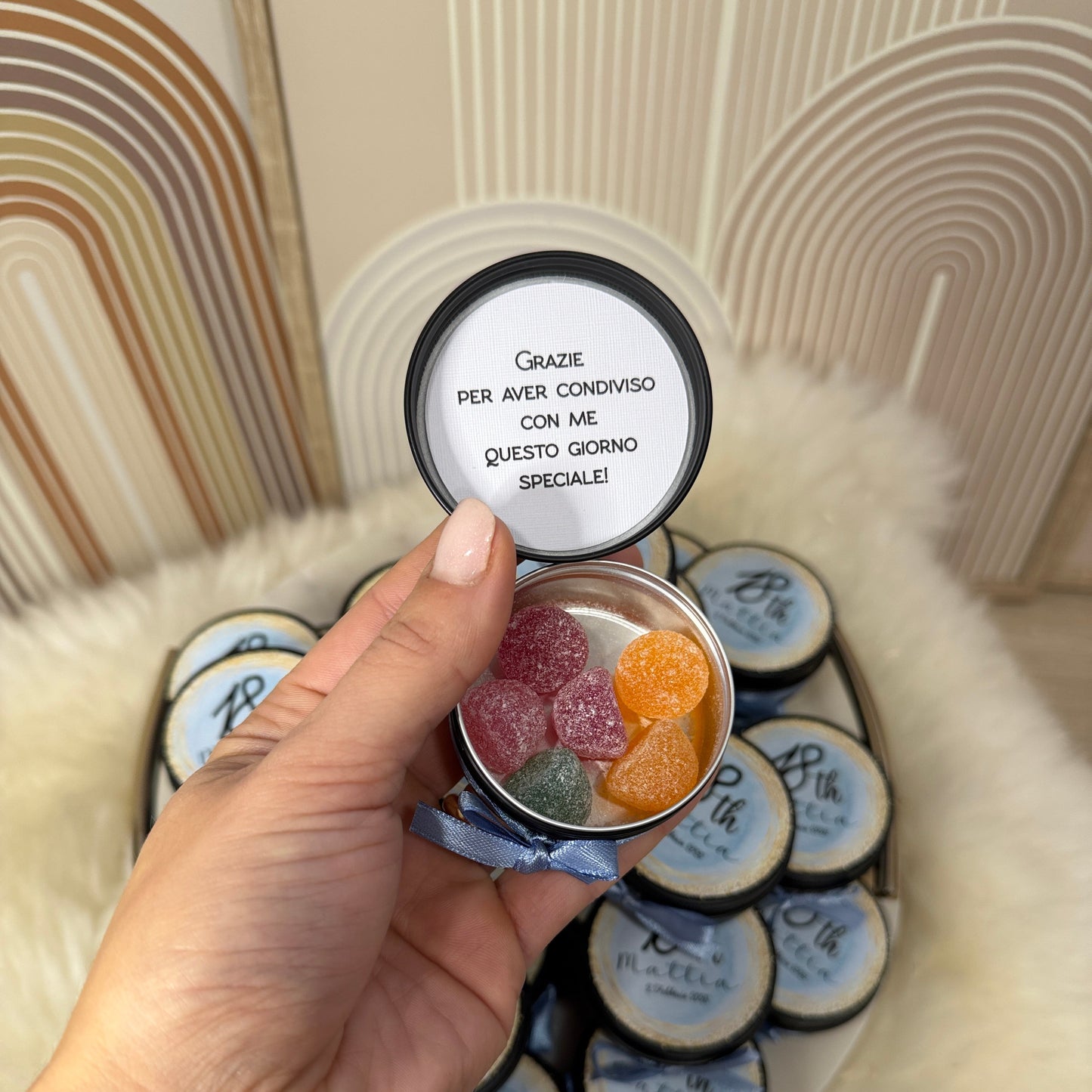 Segnaposto Personalizzato in Scatolina di Latta