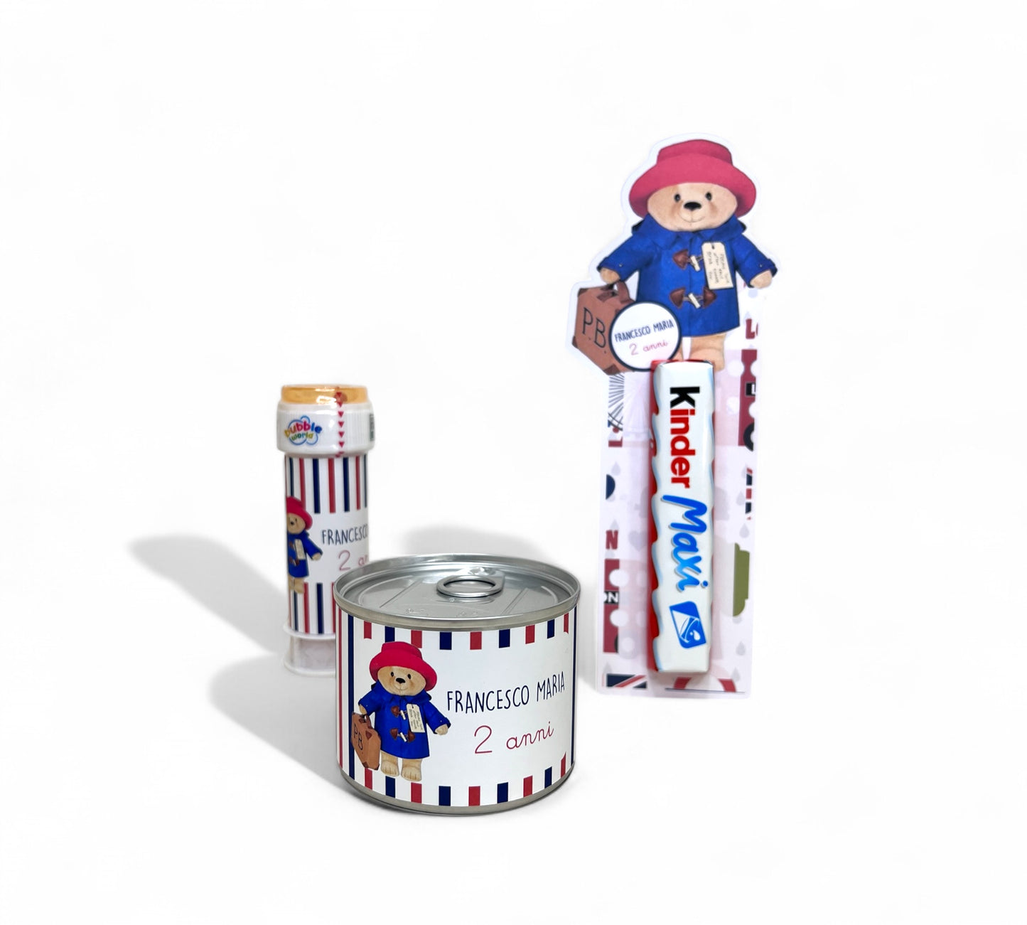 Cartoncino sagomato “PADDINGTON BEAR” con Kinder Maxi